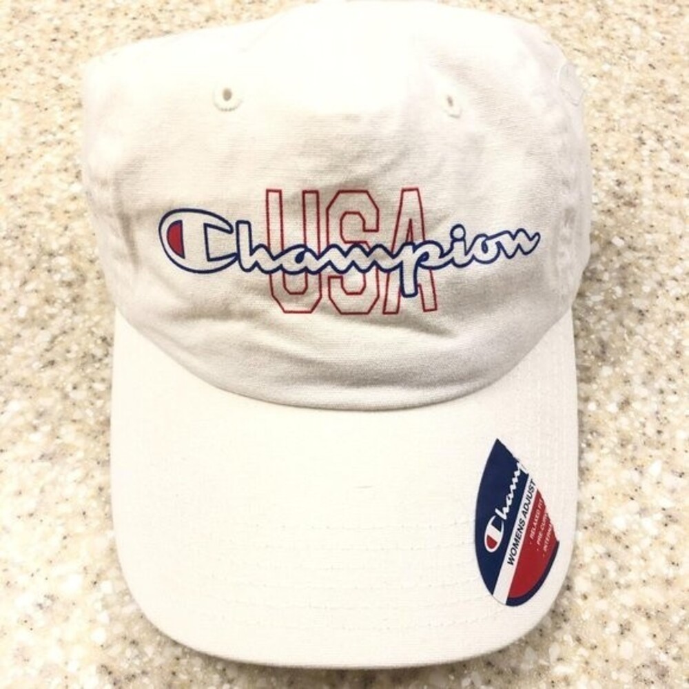 Champion USA White Patriotic Hat